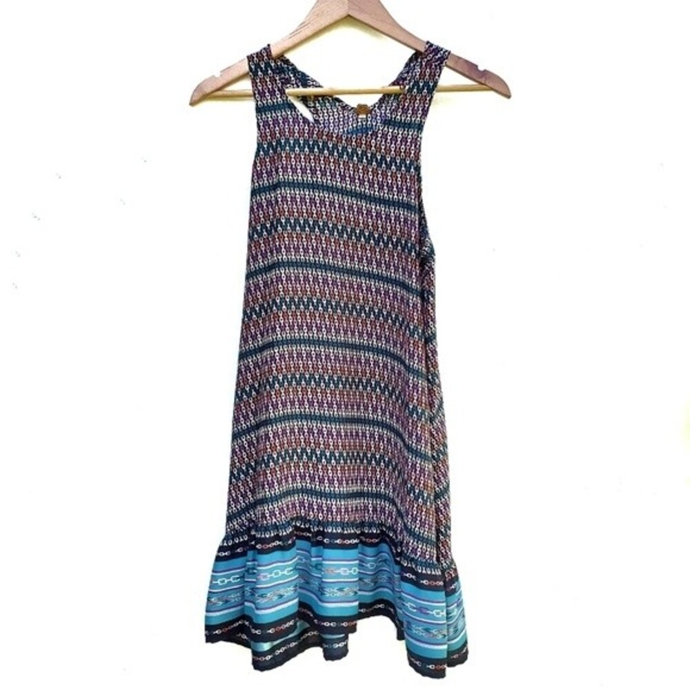 FARM Rio Sleeveless Chain Link All Over Print Mini Dress - Medium